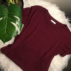 NWOT Oversized Cuff Sleeve Tee